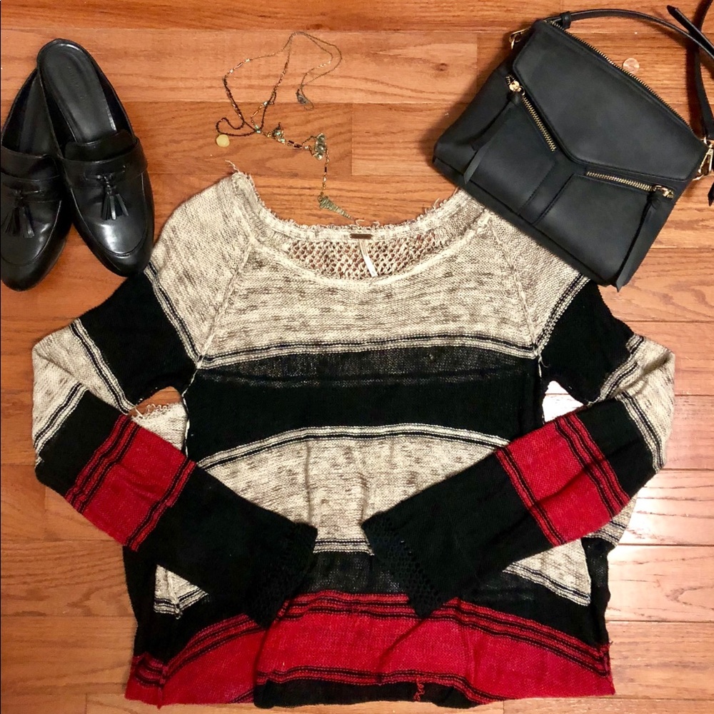 Free People Long Sleeve Knit Dress